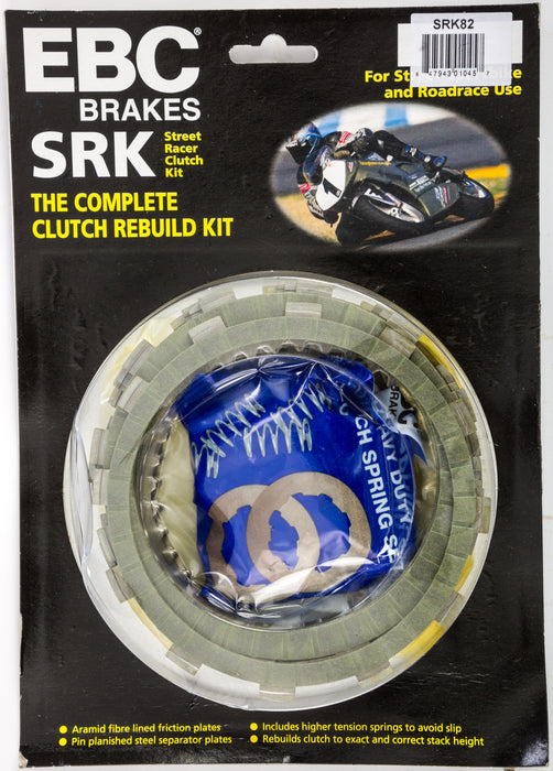 EBC Brakes SRK82 SRK Clutch with Steel Separator Plates and Springs