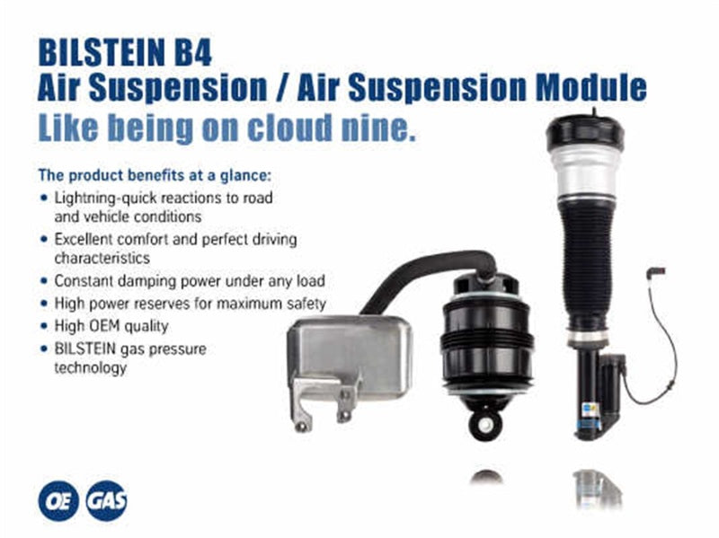 Bilstein B4 OE Replacement (Air) Air Spring Fits select: 2007-2013 MERCEDES-BENZ S 550 4MATIC, 2009-2014 MERCEDES-BENZ CL 550 4MATIC