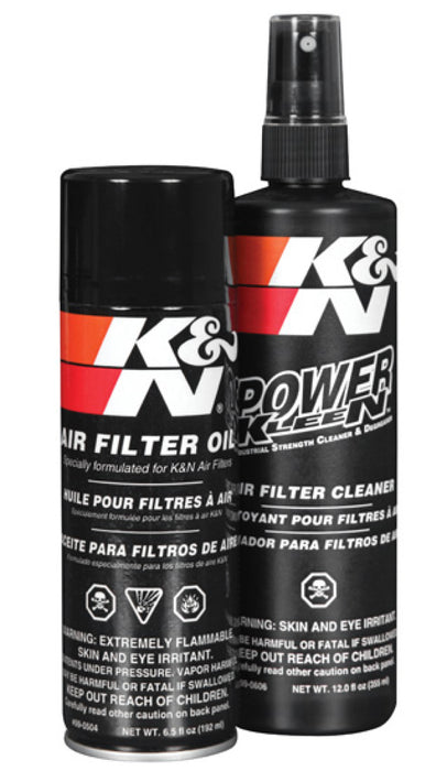 K&N Air Filter Cleaning Kit: Aerosol Filter Cleaner And Oil Kit; Restores Engine