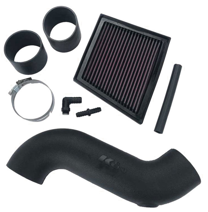 K&N Cold Air Intake Kit: Increase Acceleration & Engine Growl, Guaranteed To Increase Horsepower: Compatible With 1.6L, L4, 2013-2017 Ford Fiesta St, 57-0690