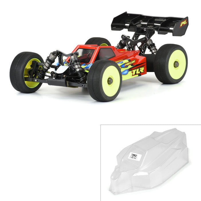 Pro-Line Racing 1/8 Axis Clear Body TLR 8ight-XE with LCG Battery PRO356700 Car/Truck  Bodies wings & Decals