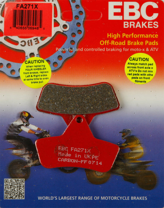 EBC Brakes FA271X Disc Brake Pad Set, Black