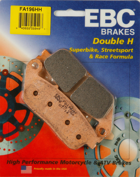 EBC HH Brake Pads (Front) Compatible With 13-18 HONDA CBR500R