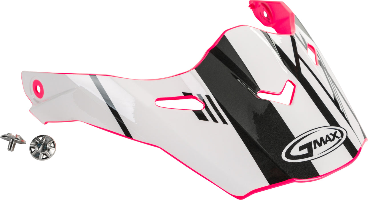 White/Pink/Black GMAX AT-21S Adventure Epic Helmet Visor