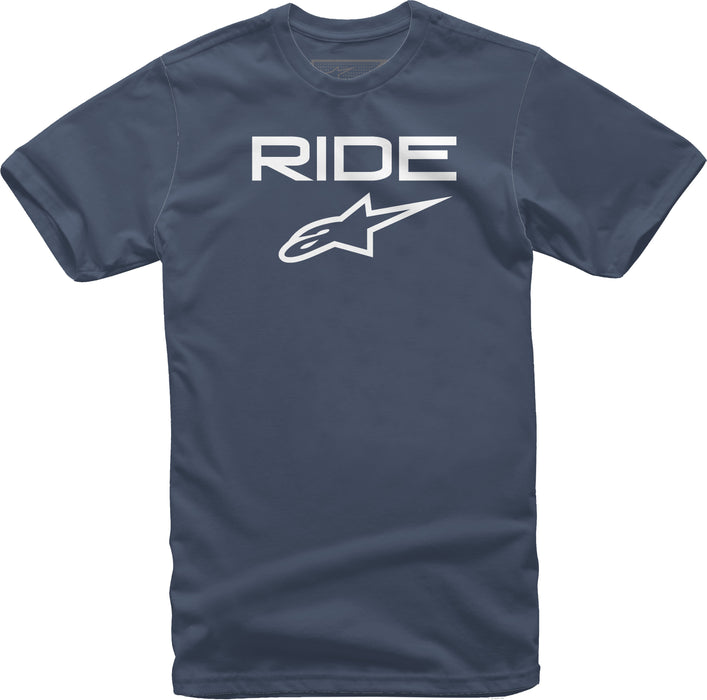 Alpinestars 1038-72000-7020-L Ride 2.0 Tee - Navy/White (Large)