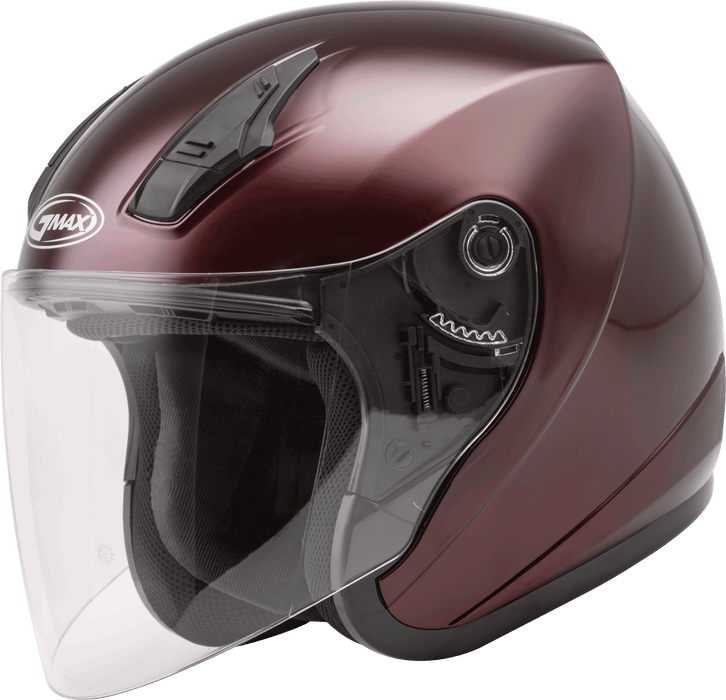 Gmax Of-17 Open-Face Helmet Wine Red 3X G317109N