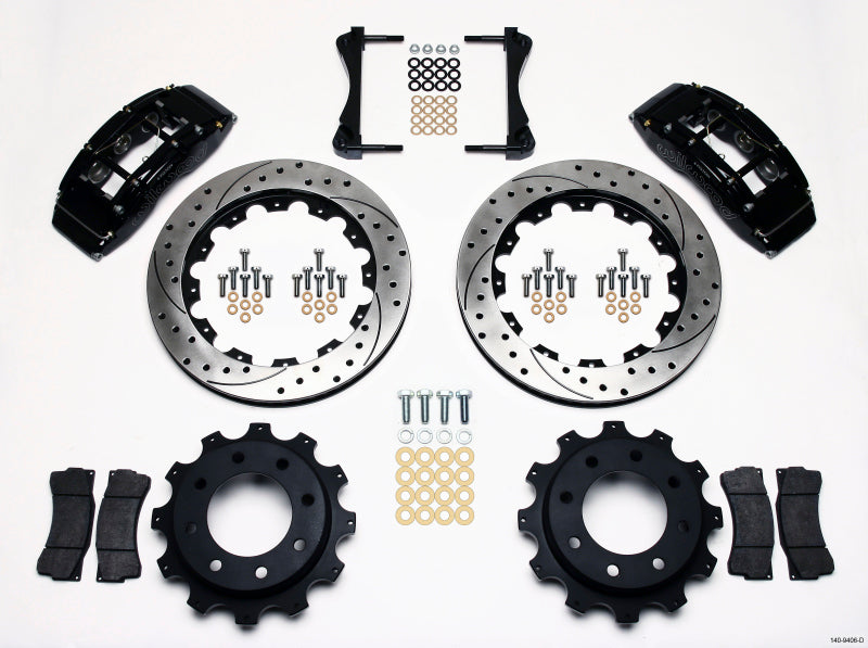 Wilwood TC6R Rear Kit 16.00in Drilled 1999-2010 GM Trk 2500 HD 4.84 Cntr 140-9406-D