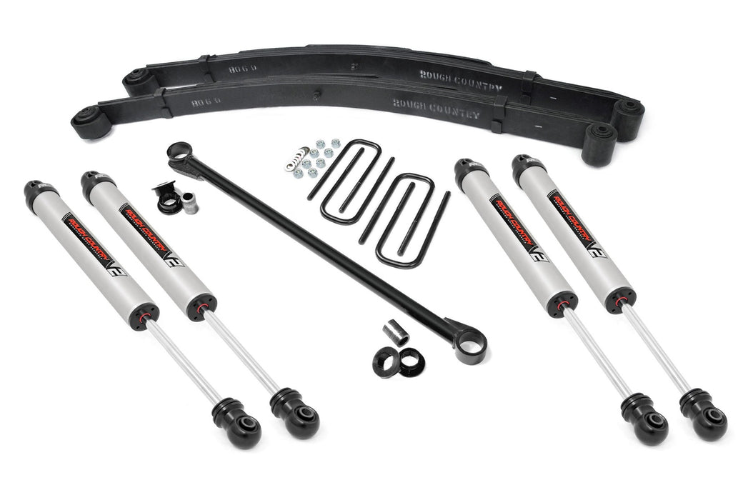 Rough Country 2.5 Inch Leveling Kit Leaf Spring V2 Ford F-250/F-350 Super Duty (99-04) 48970
