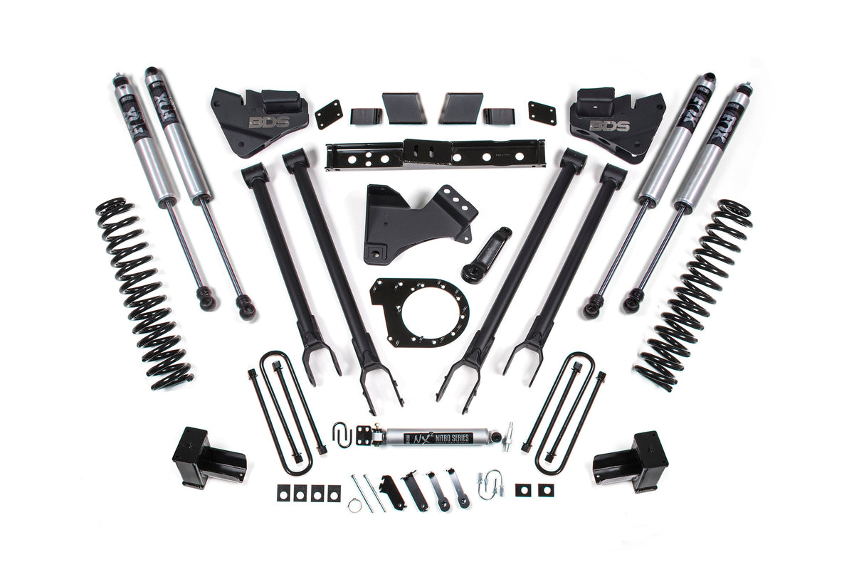 BDS 2020-2022 F250/F350 7" 4 Link Suspension Lift Diesel FOX Rear Spring 1572FS
