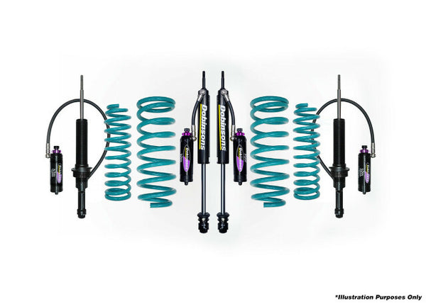 Dobinsons 1" to 3.5" MRR 3-way Adjustable Lift Kit Fits Toyota Landcruiser Prado 120 4x4 2003-2009 - DSSKITMRA041