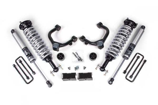 BDS 2025 Fits Chevrolet Silverado 1500 GMC Sierra 1500 3.5" Coilover Upgrade Kit, 2.5" Rear Lift, Block FOX 2.5 Ifp Ps C/o, FOX 2.5 Ifp Ps Shocks 1857FPS