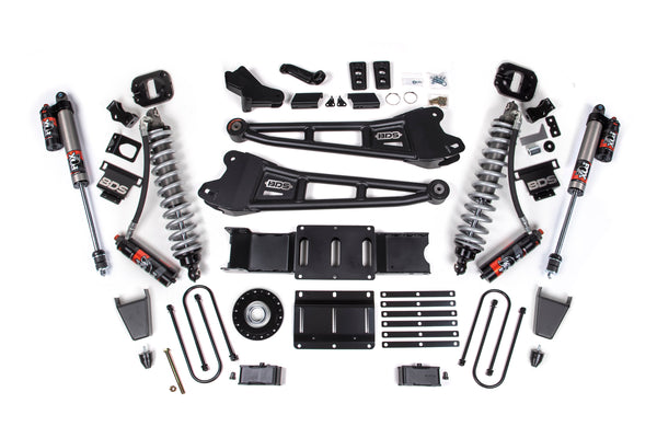 BDS 2025-2026 Fits RAM 3500 Diesel 4" Radius Arm Suspension Lift Kit W/ Indexing Ring, 2" Rear Lift, Block W/ Overload FOX 2.5 Pes C/o, FOX 2.5 Ifp Ps C/o 2168PES