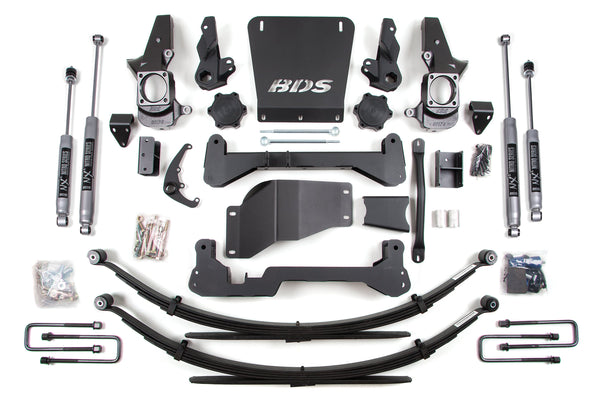 BDS 7 Inch Lift Kit, Fits Chevy Silverado Or GMC Sierra 2500HD/3500 01-10 4WD 190H