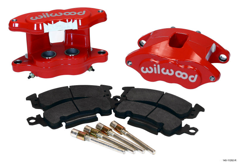 Wilwood D52 Rear Caliper Kit Red 1.25 / 1.25in Piston 1.28in Rotor 140-11292-R