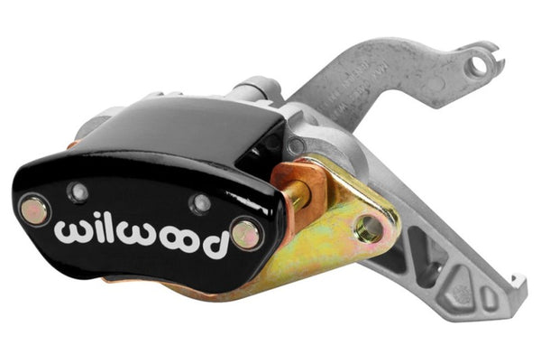 Wilwood Caliper-MC4 Mechanical-L/H Black W/ Logo 1.19in Piston .81in Disc 120-12070-BK