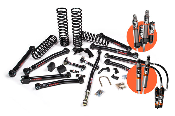 JKS 2007-2018 Fits Jeep Wrangler JK 2Dr 2.5" J-Krawl System, Rubber FOX 2.0 Ifp Ps Front, Rear, Fits 2007-2018 Jeep Wrangler JK JSPEC192KFP