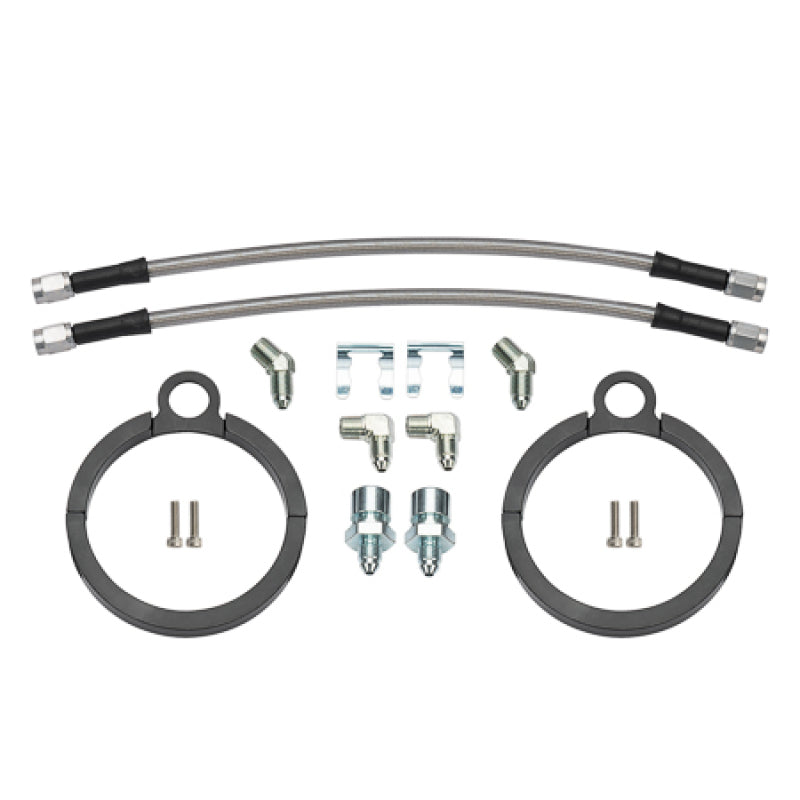 Wilwood Flexline Kit 12 Inch -3 3/8-24 If 1/8-27 NPT 90 Degree 220-17289
