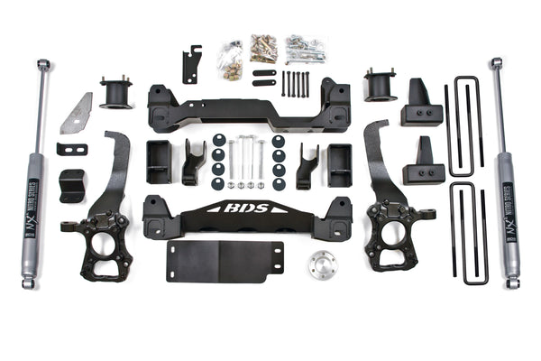BDS 2009-2013 Fits Ford F150 4WD 6" Suspension Lift Kit, 4" Rear Lift, Block N/a, Nitro Shocks 2267H