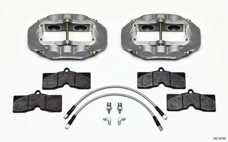 Wilwood D8-4 Front Caliper Kit Clear Corvette C2 / C3 65-82 140-10789