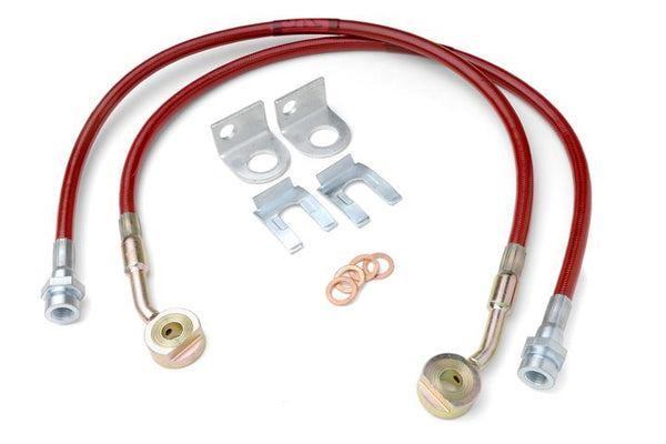 JKS Extended Brake Line Kit, Front, Wrangler TJ And Lj, Grand Cherokee ZJ, Fits 1997-2006 Fits Jeep Wrangler TJ 2292