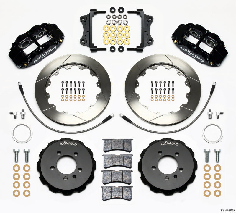 Wilwood Narrow Superlite 6R Front Hat Kit 12.88in 06-12 Fits Volkswagen GTI W/ Lines 140-12789