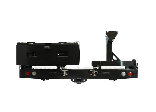 Dobinsons Rear Bar Lc 78 Series (242MM Wing Length) with Jerry Can Holder and Single Tire Carrier ( ) - BW80-4144