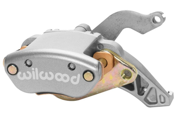 Wilwood Caliper-MC4 Mechanical-L/H Silver No Logo 1.19in Piston .81in Disc 120-12070