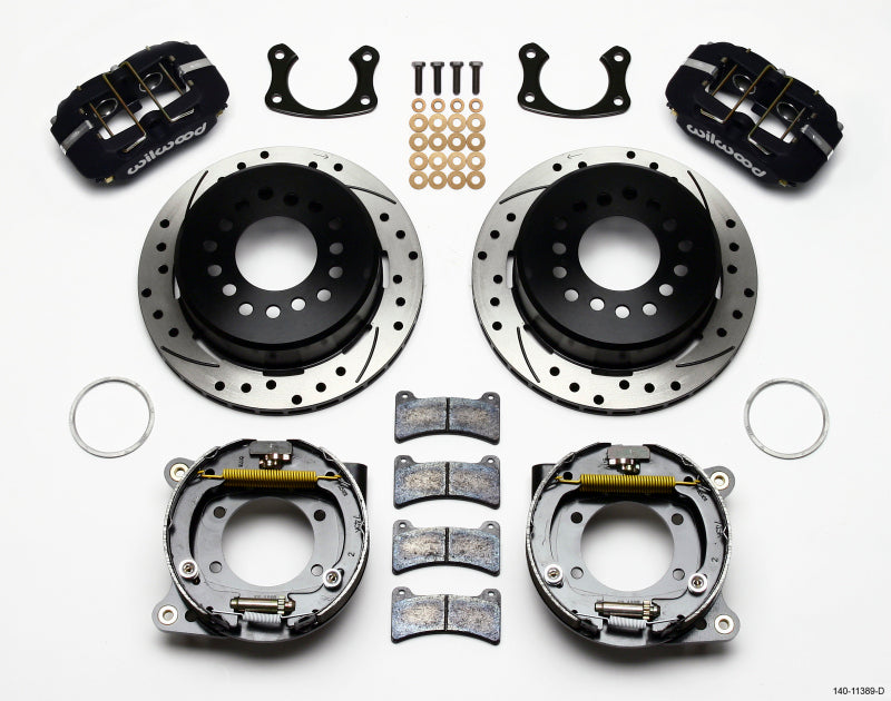 Wilwood Dynapro Low-Profile 11.00in P-Brake Kit Drilled New Big Fits Ford 2.50in Offset 140-11389-D