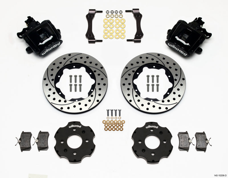 Wilwood Combination Parking Brake Rear Kit 11.00in Drilled Civic / Integra Disc 2.39 Hub Offset 140-10206-D