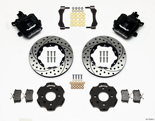 Wilwood Combination Parking Brake Rear Kit 11.00in Drilled Civic / Integra Disc 2.39 Hub Offset 140-10206-D