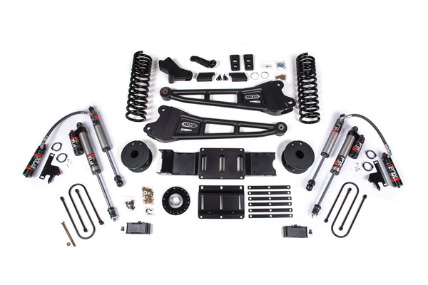 BDS 2025-2026 Fits RAM 3500 Diesel 4" Radius Arm Suspension Lift Kit W/ Indexing Ring, 3" Rear Lift, Block W/ OE Air Assist FOX 2.5 Pes Shocks 2169FPE