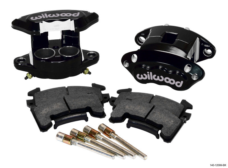 Wilwood D154 Front Caliper Kit Black 1.62 / 1.62in Piston 1.04in Rotor 140-12099-BK