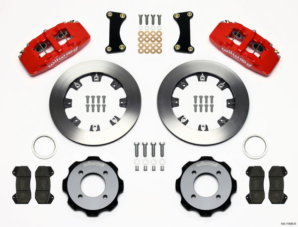 Wilwood Dynapro 6 Front Hat Kit 12.19in Red 2011 Fiesta 140-11899-R