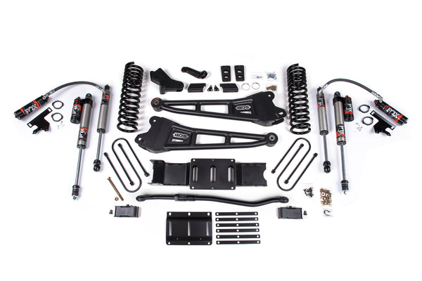 BDS 2025-2026 Fits RAM 3500 Diesel 4" Radius Arm Suspension Lift Kit, 2" Rear Lift W/ Overload, Block FOX 2.5 Pes Shocks 2153FPE