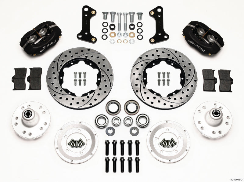 Wilwood Forged Dynalite Front Kit 11.00in Drilled 67-69 Camaro 64-72 Nova Chevelle 140-10996-D
