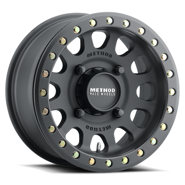 Method MR401 UTV Beadlock 15x10 / 6+4/25mm Offset / 4x136 / 106 CB Matte Black Wheel MR40151047564B