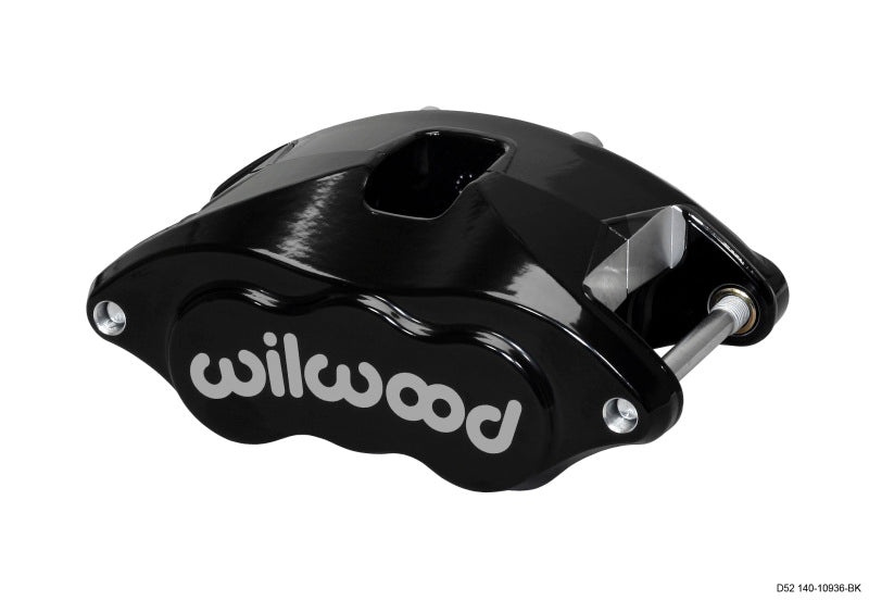 Wilwood Caliper-D52-Black Pwdr 2.00/2.00in Pistons 1.28in Disc 120-10936-BK