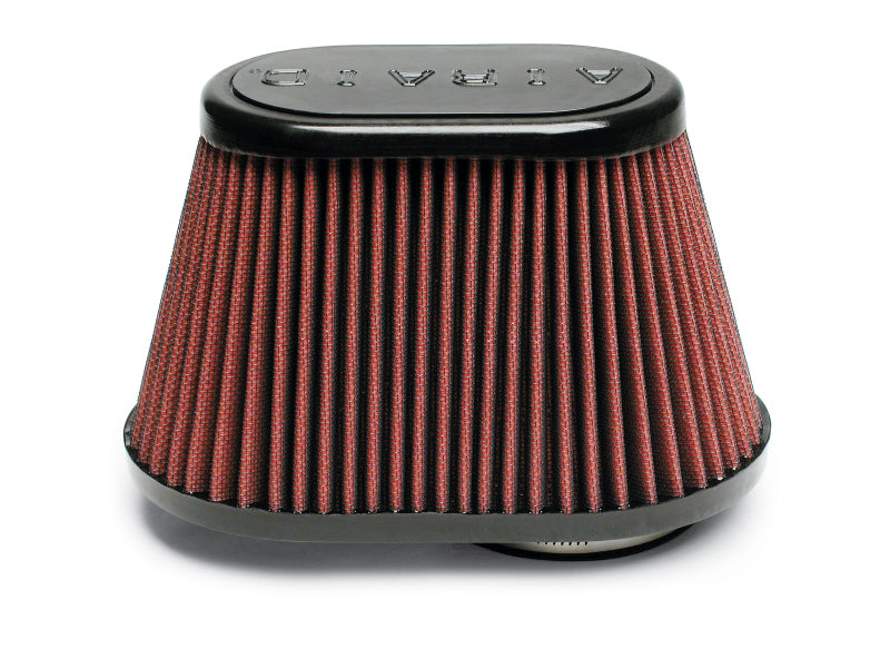 Airaid (Air-) Universal Clamp-On Air Filter: Oval Tapered; 4.5 Inch (114 Mm)