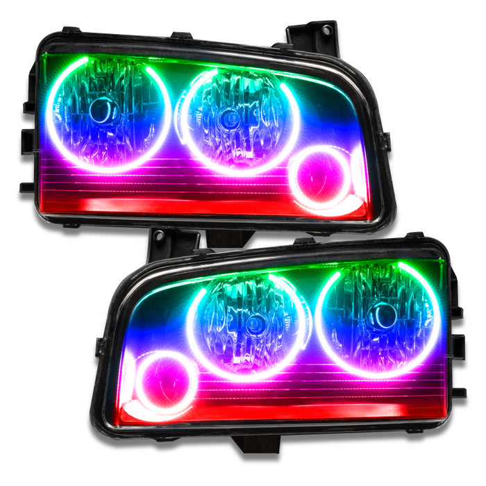 Oracle 05-10 Compatible with Dodge Charger SMD HL (Non-HID) Triple Halo ColorSHIFT w/o Controller SEE WARRANTY 8197-334