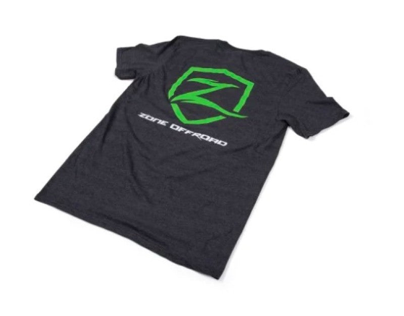 ZONE  Charcoal gray premium cotton t-shirt with Zone Offroad Logos