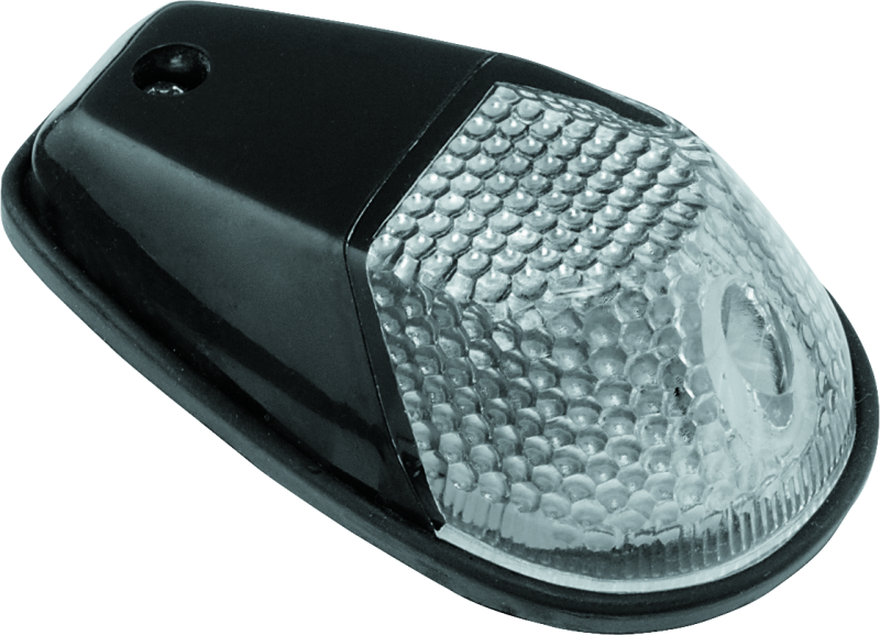 BikeMaster Marker Light Universal Flush Mount Clear/Black 261390