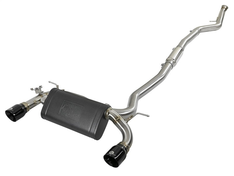 aFe MACH Force-Xp 3in 304 SS Cat-Back Exhaust w/ Black Tips 12-15 BMW 335i (F30) L6 3.0L (t) N55 49-36340-B