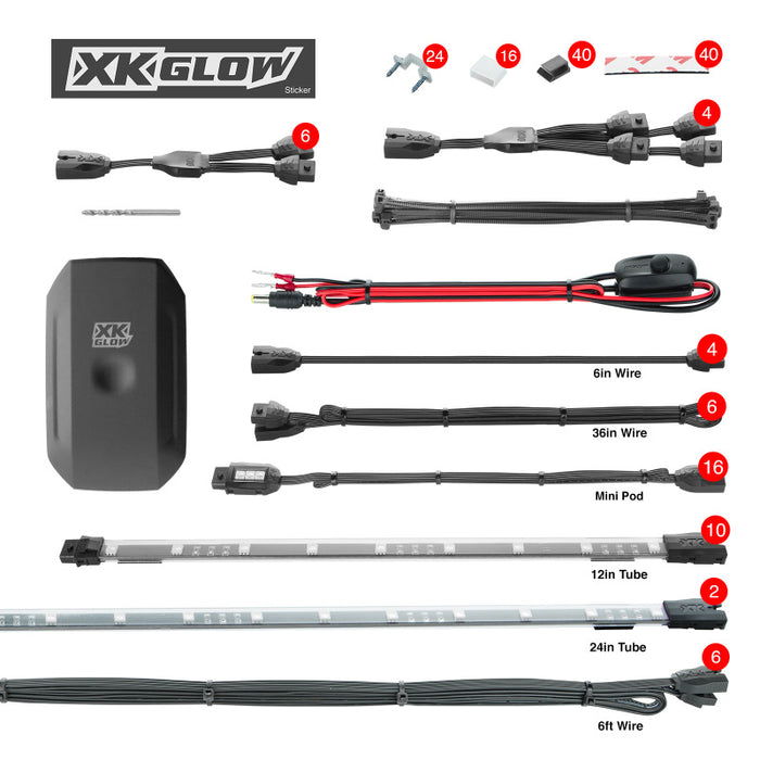 Xk Glow Xkglow Xk-Utv-Sta Accessory Light Kits XK-UTV-STA
