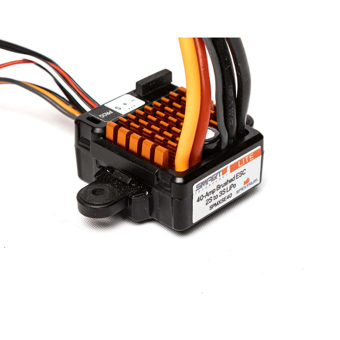 Spektrum SMART FIRMA 40A Lite Smart WP Brushed ESC SPMXSE40 Car Speed Controls & Accessories