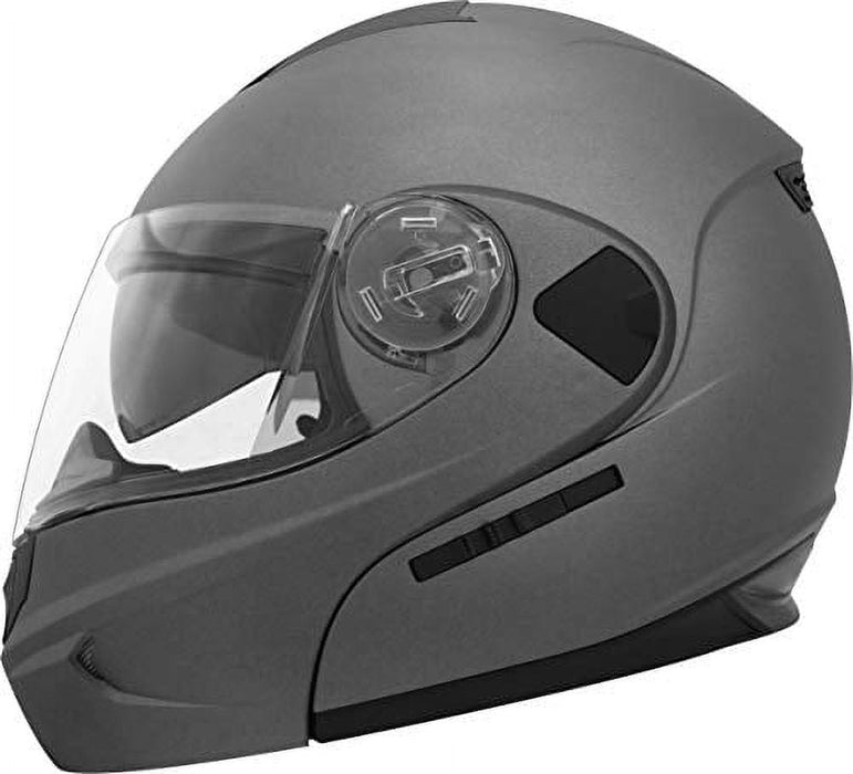 THH T-797 Modular Motorcycle Helmet Frost Matte Gray XXL