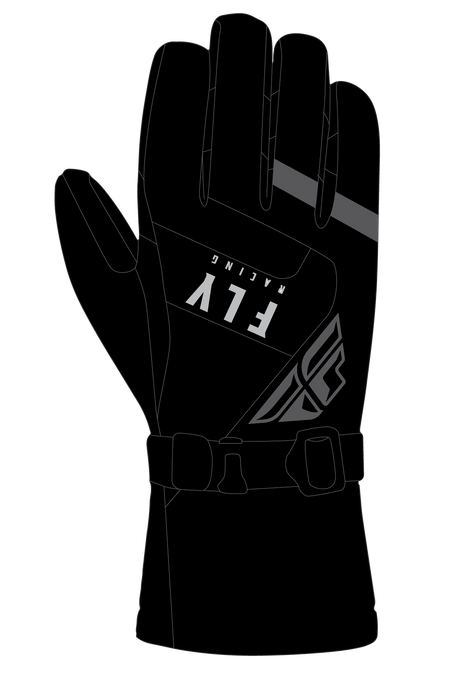 Fly Racing Highland Gloves Black Xs 363-3950XS