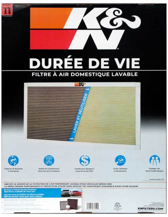 K&N 24X30X1 Hvac Furnace Air Filter, Lasts A Lifetime, Washable, Merv 11, The