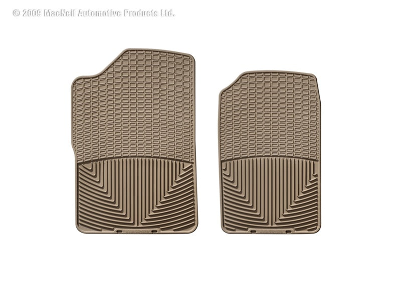 WeatherTech 88-99 GMC Sierra Extended Cab Front Rubber Mats Tan W14TN