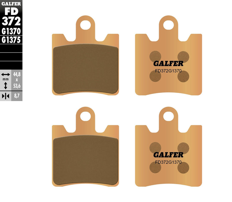 Galfer G1370 HH Brake Pads (Front G1370) Compatible With 06-18 YAMAHA FJR1300A