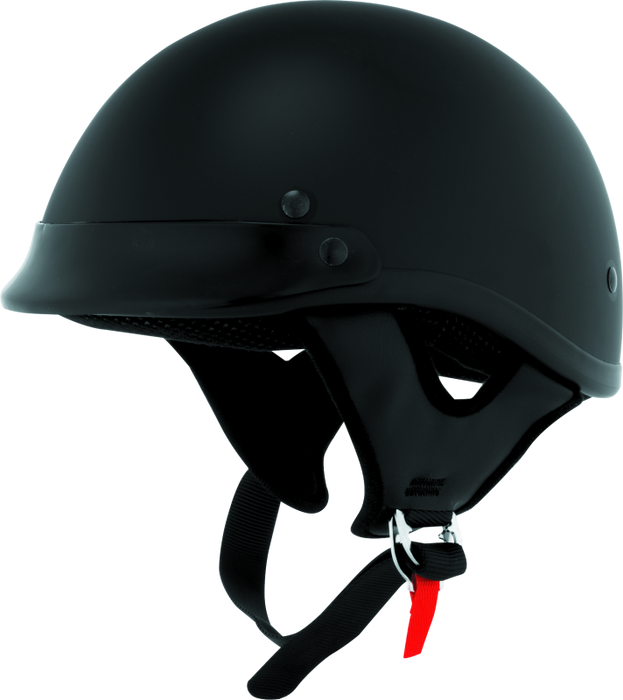 Skid Lid Traditional Helmet (Flat Black, Small)